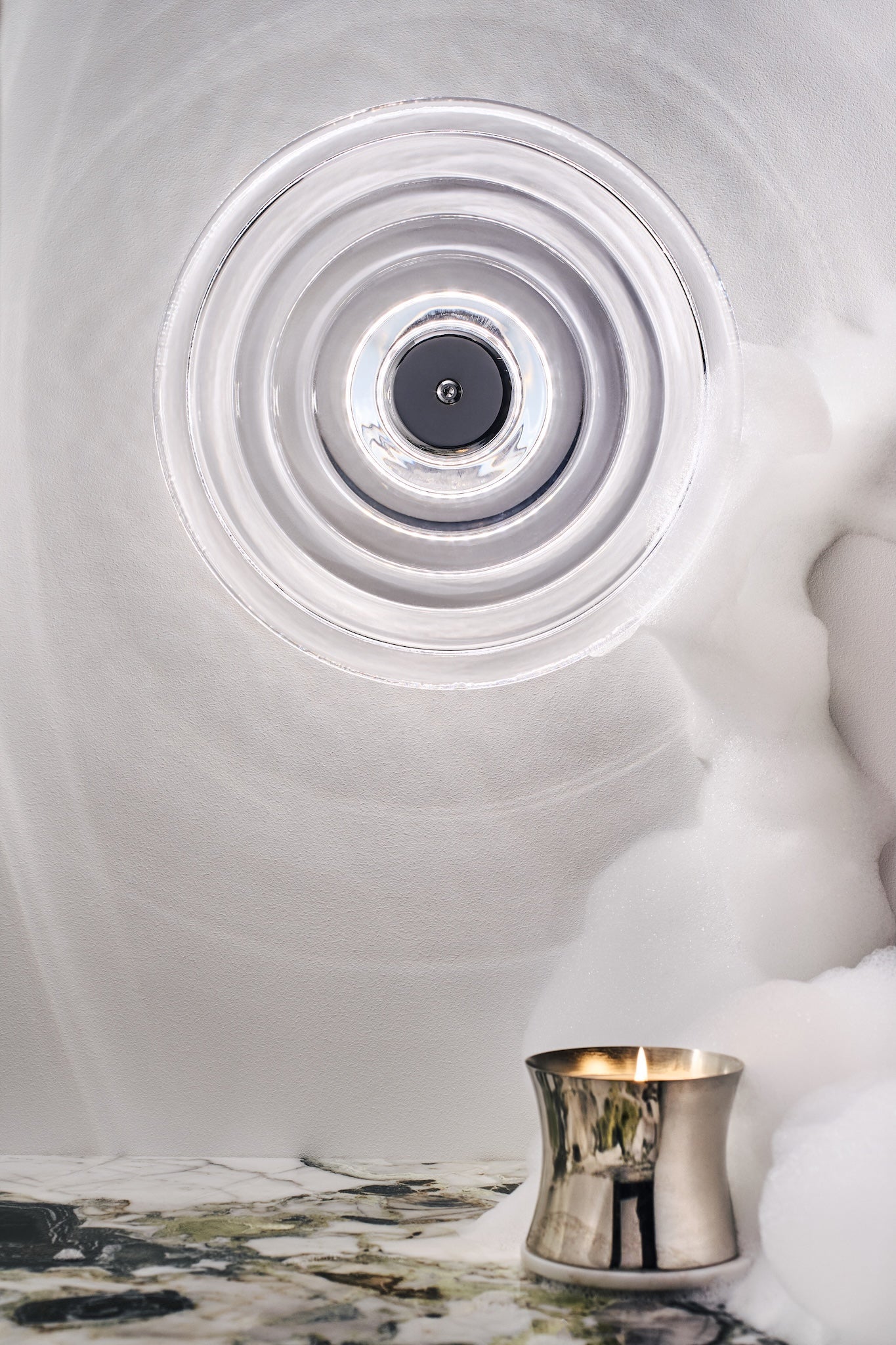 Press Large Surface Light – Clear Pressed Glass