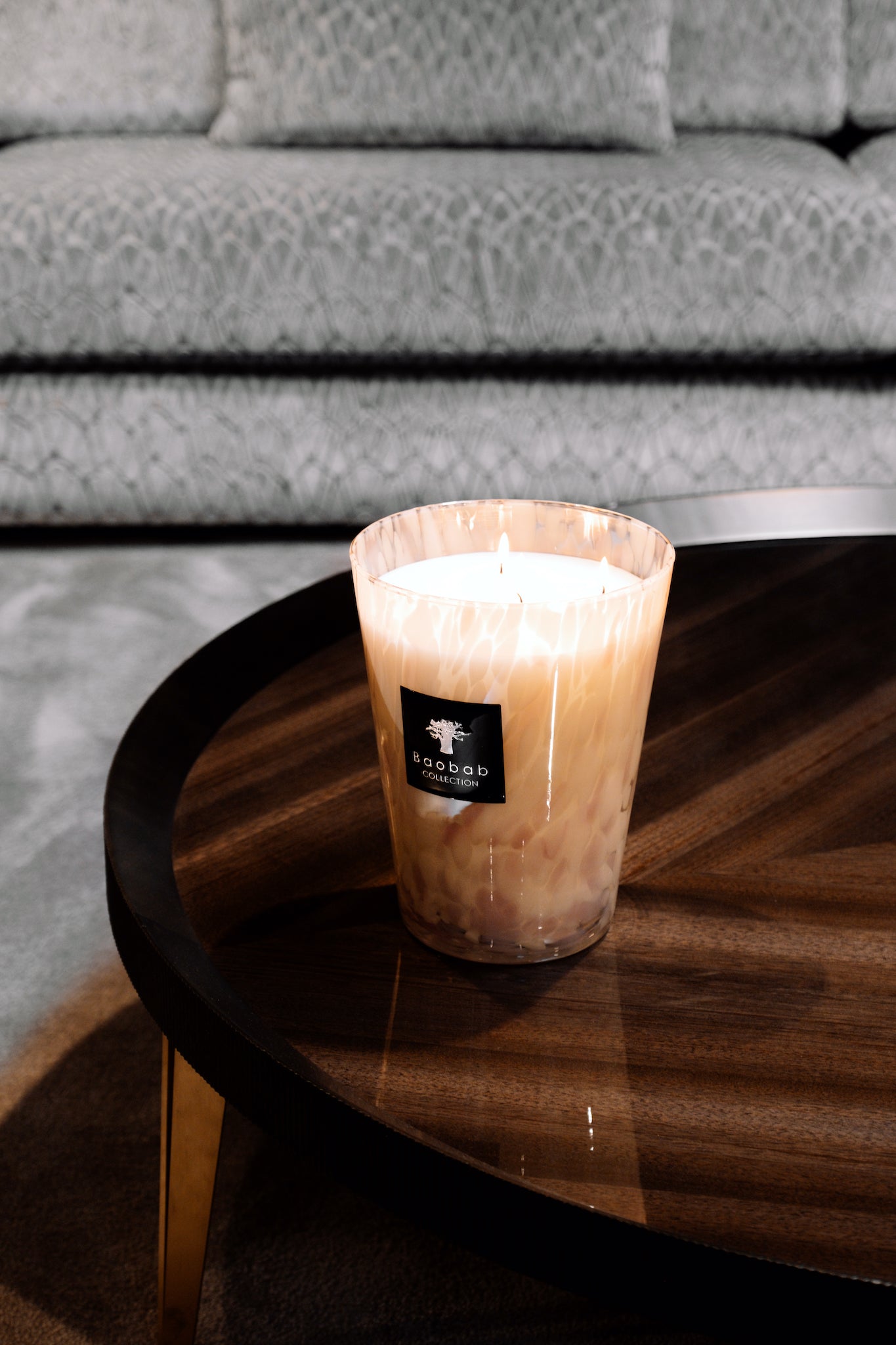 Wohnzimmer Duftkerze Baobab White Pearls