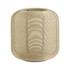 Modernes Windlicht aus Eisen in Sandstone/Gold