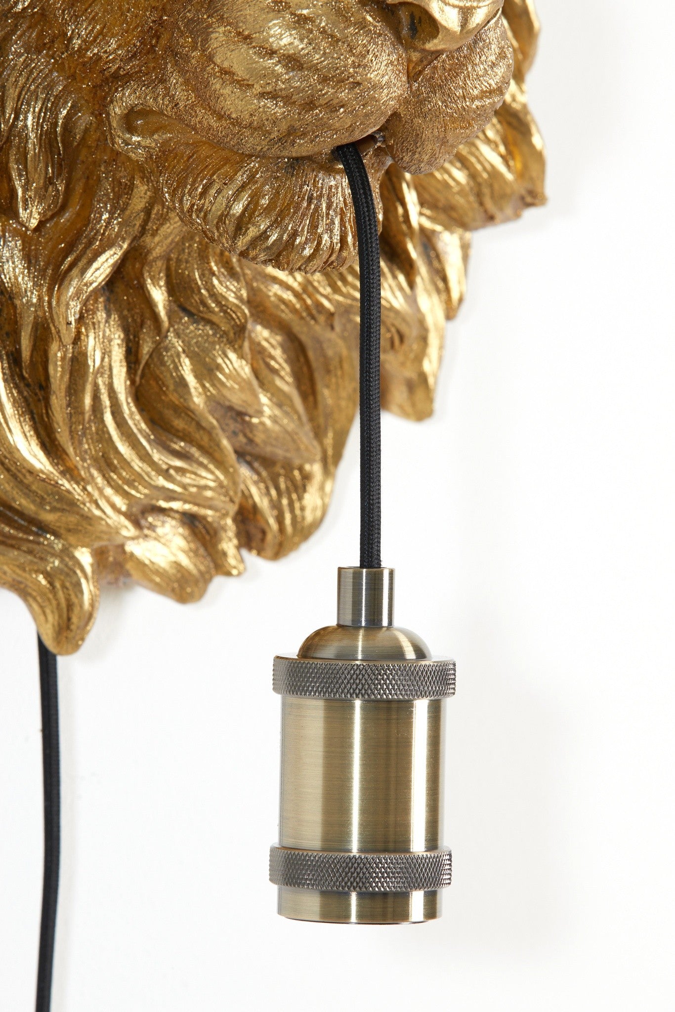Designlampe LION antik bronze mit Tiermotiv