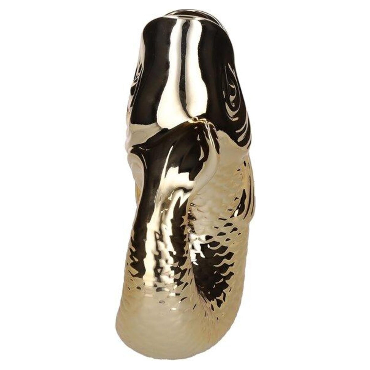 Goldene Monsieur Carafon Fischvase als stilvolle Tischdeko