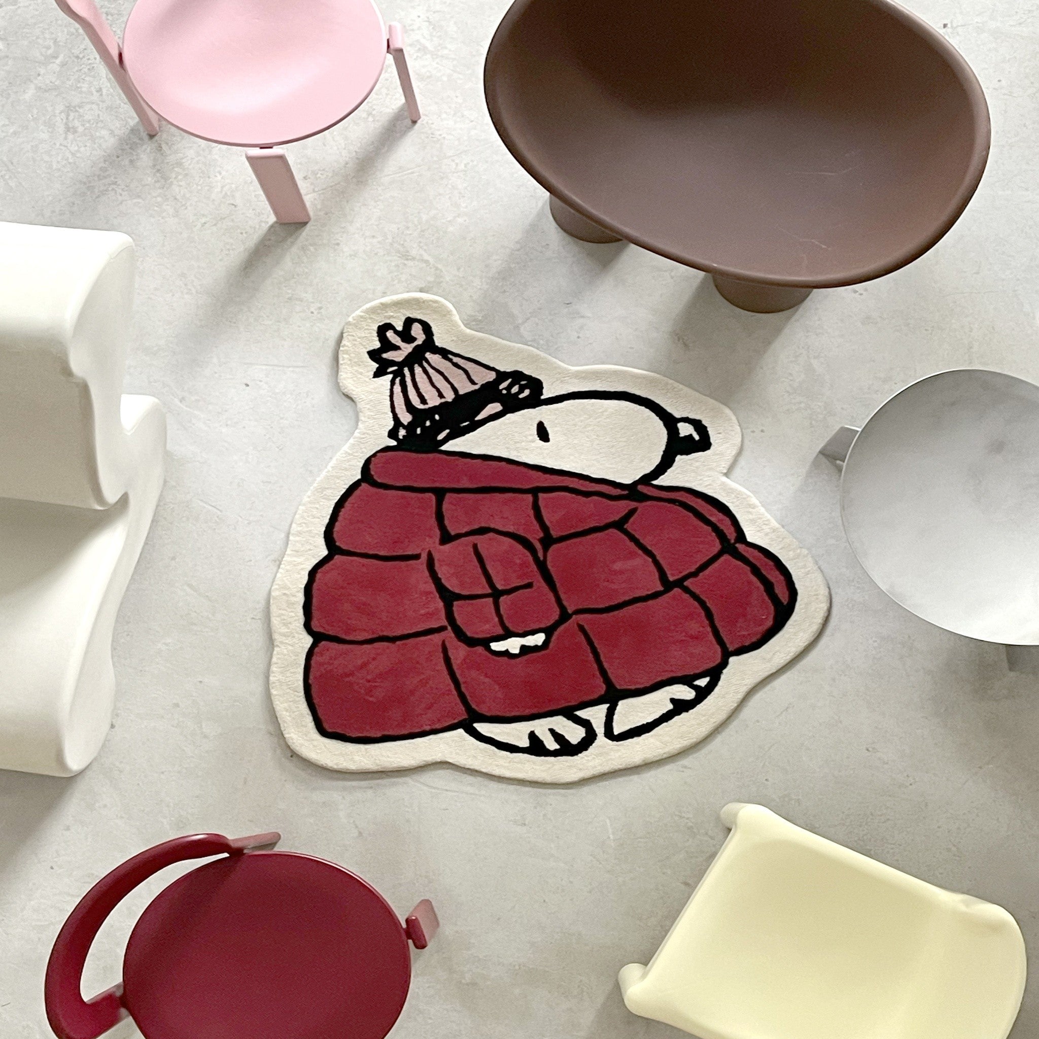 Snoopy Steppjacken-Teppich GoodWeave zertifiziert