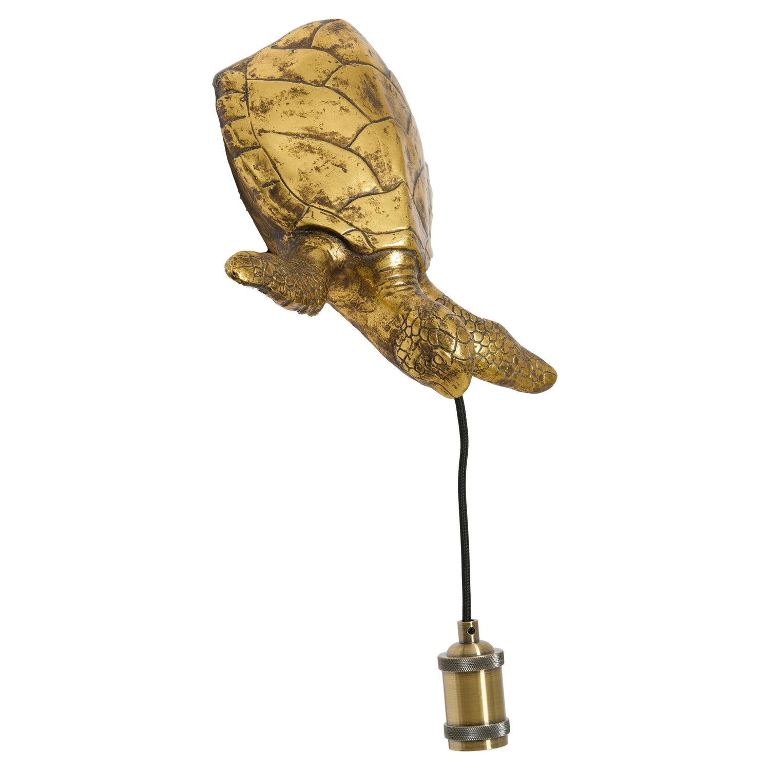 Stilvolle Wandleuchte TURTLE bronze für Wohnzimmer