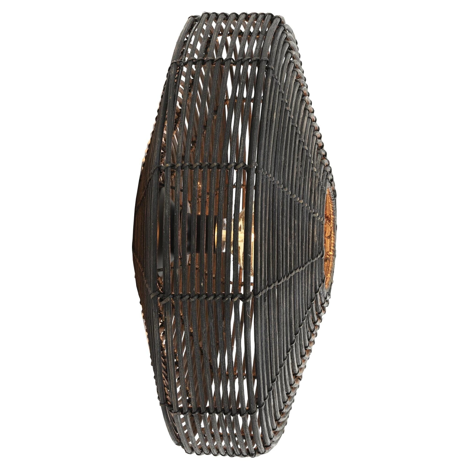 Wandleuchte MATAKA Rattan Ø51x21 cm für stilvolle Beleuchtung