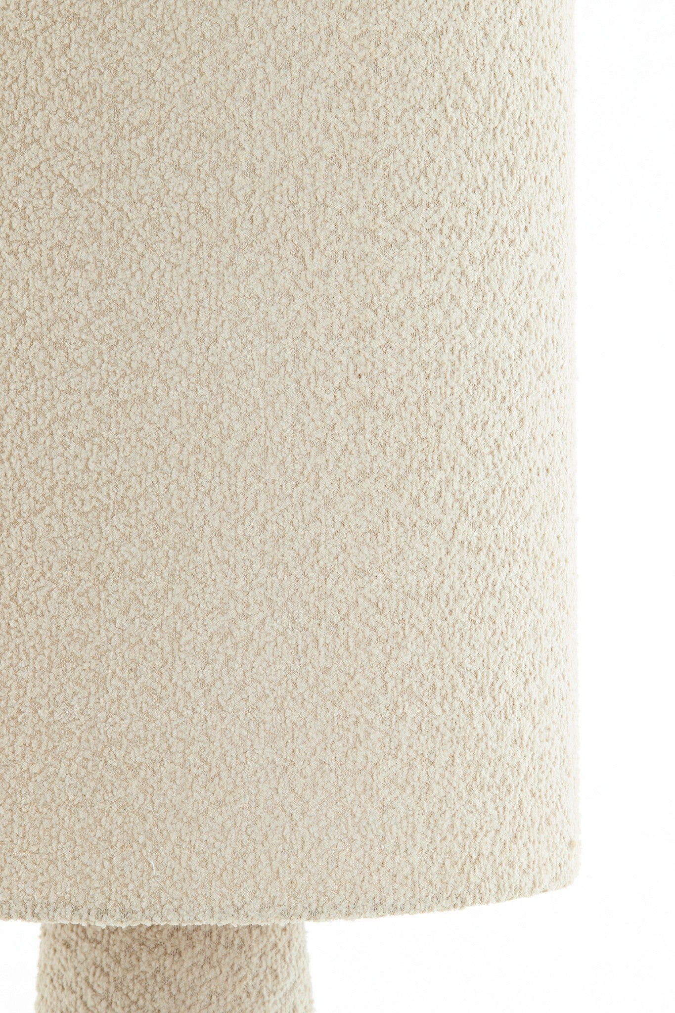 Hochwertige Stehleuchte Ø38x180 cm MICKY sand mit Textilschirm