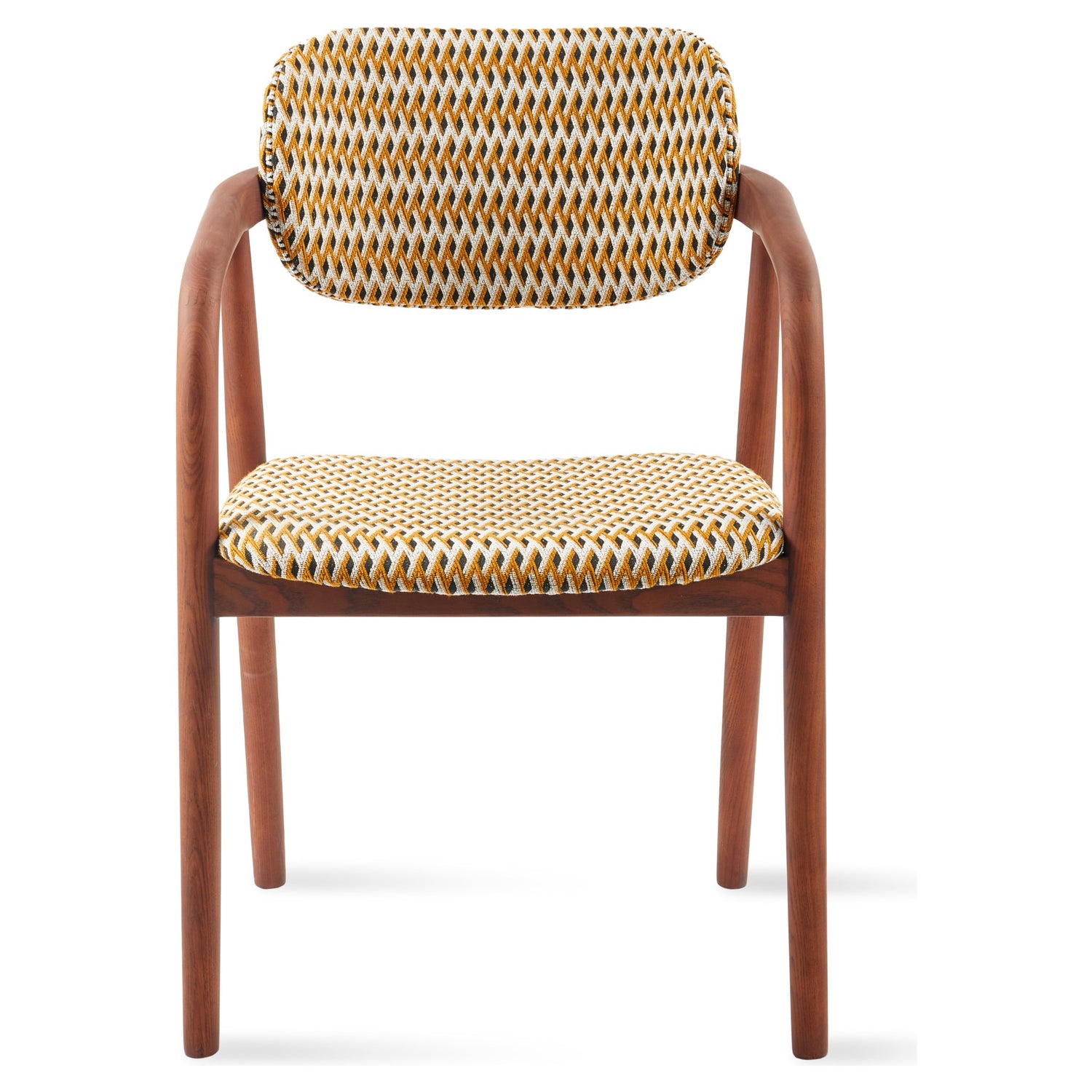 Geo Henry Esszimmerstuhl mit warmem Holzfinish