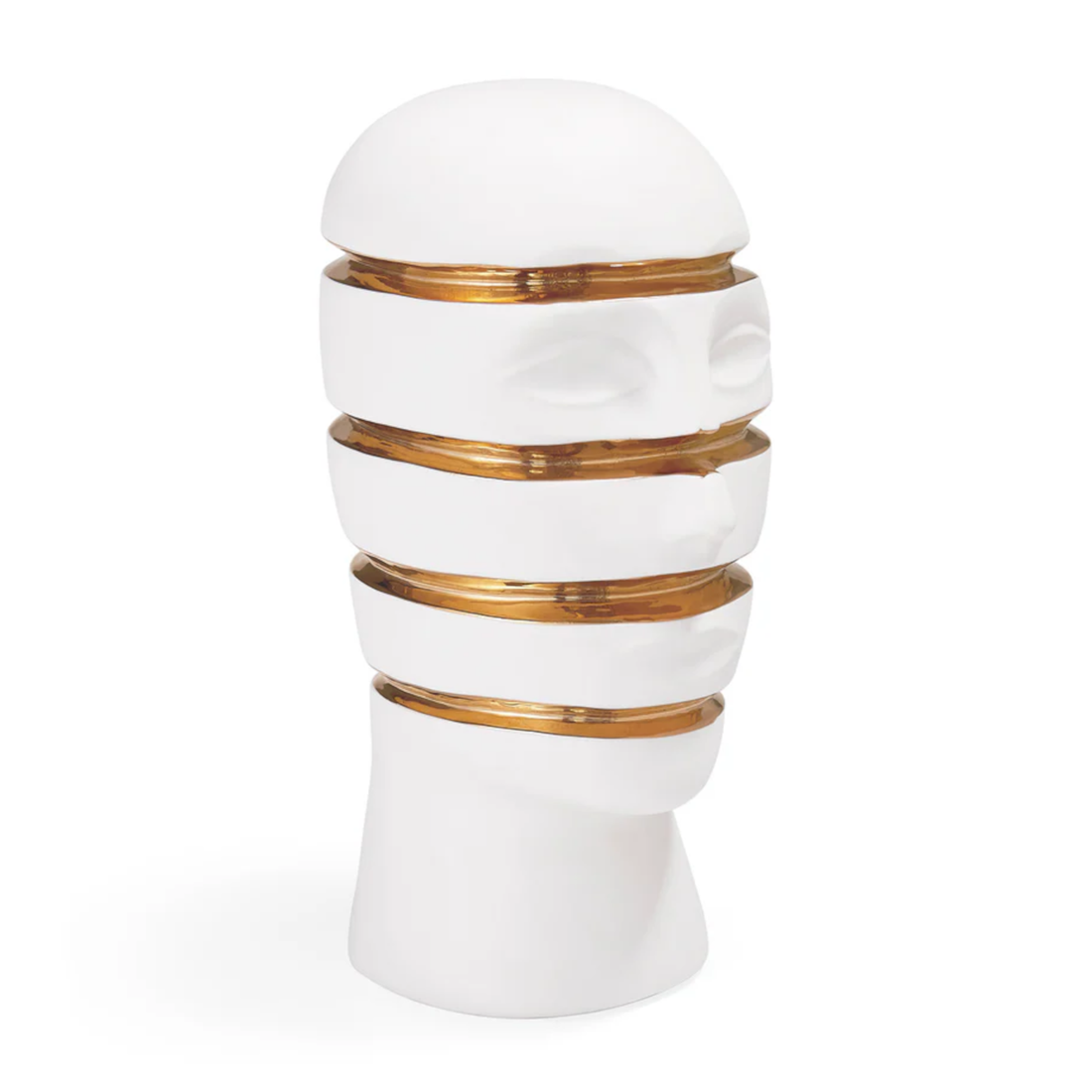 Sculpture ATLAS SLICED BUST made of porcelain