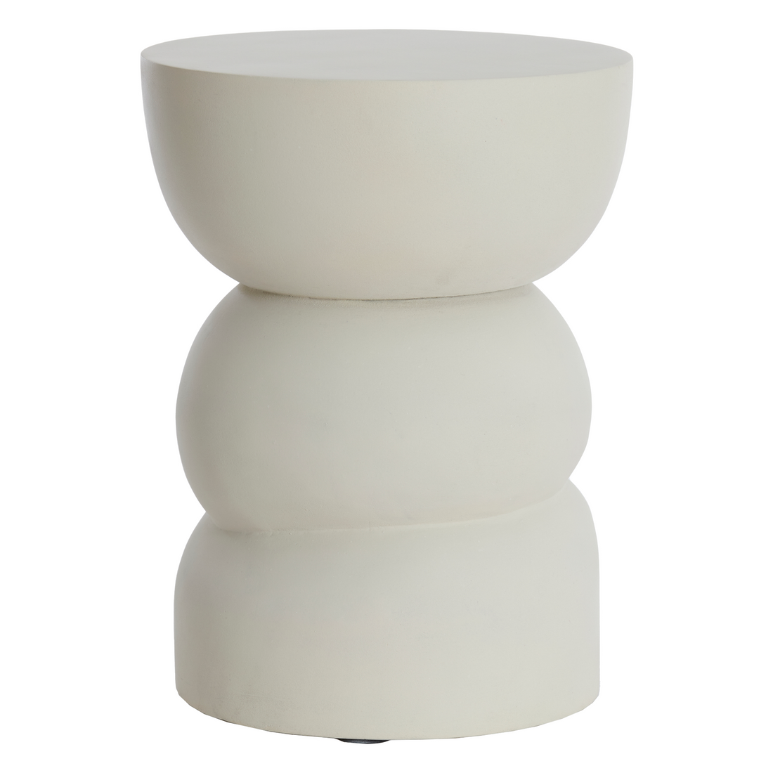 Cremefarbener Beistelltisch Ø35 cm von Light & Living