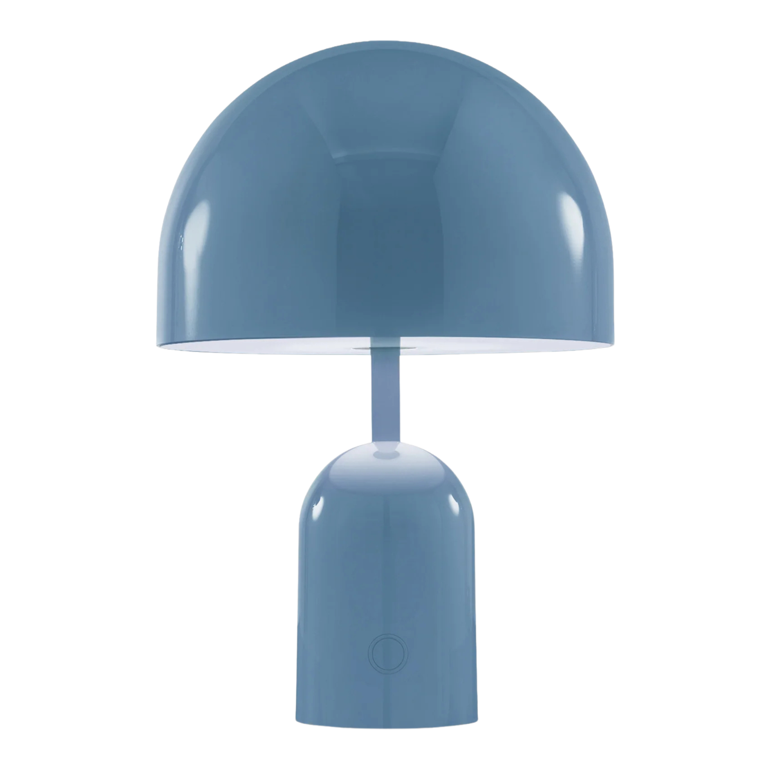 Blaue Designerlampe mit moderner Funktionalität von Tom Dixon