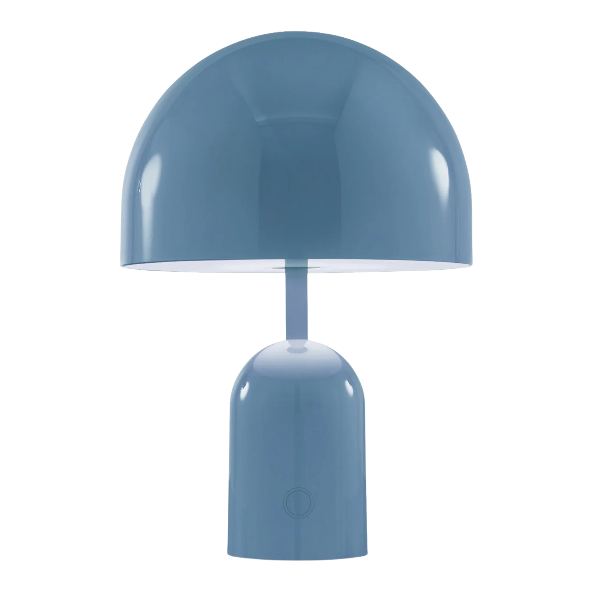 Blaue Designerlampe mit moderner Funktionalität von Tom Dixon