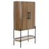 Schrank DUMOSI XL aus Mangoholz in Dunkelbraun von Light & Living
