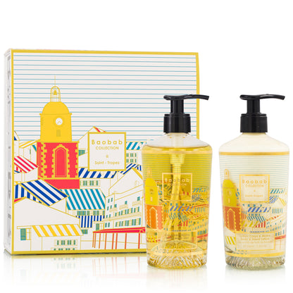 Geschenkbox &quot;A SAINT-TROPEZ&quot; - Lotion für Körper und Hände &amp; Handgel