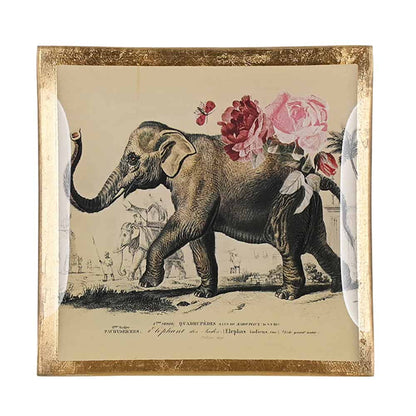 Dekoschale Glasteller LOVE PLATES ELEFANT