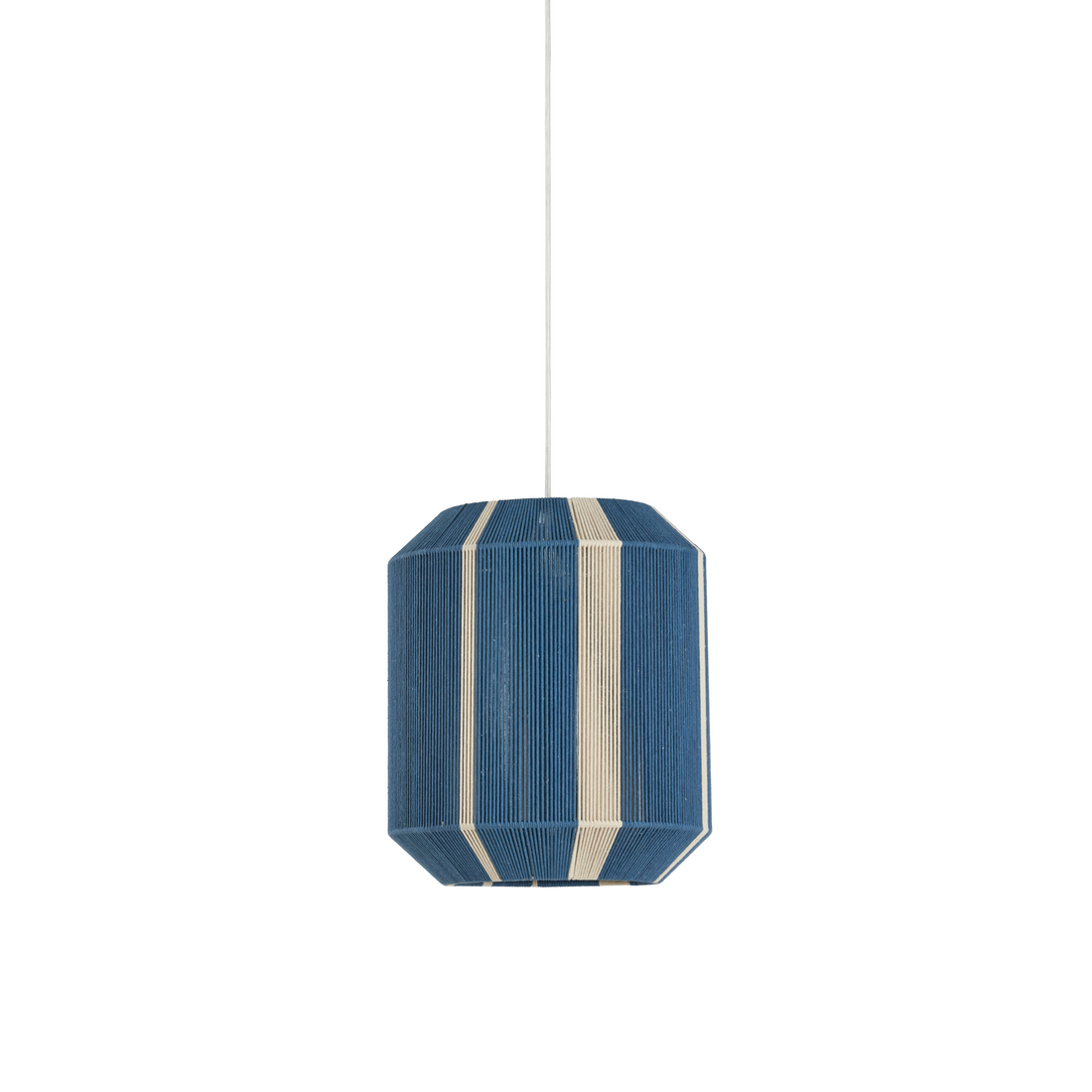 KOZANA Hängelampe von Light & Living in Blau und Crème