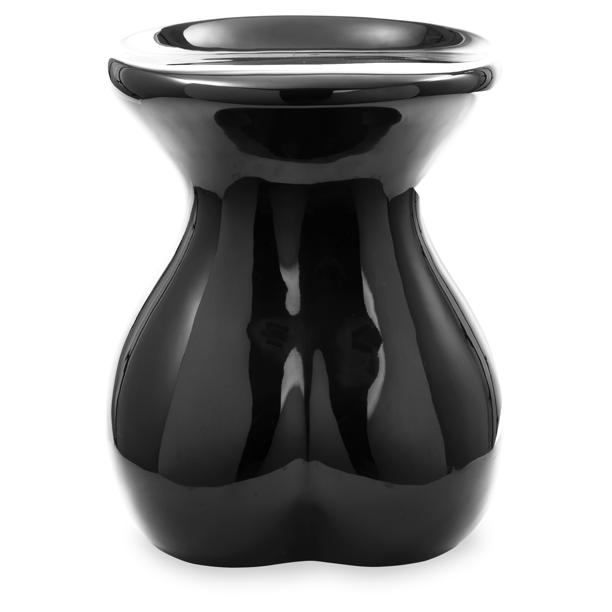 Pols Potten Body Stool in Schwarz, skulpturales Design
