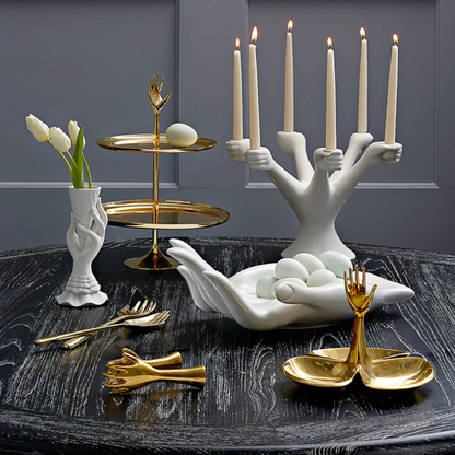 Candlestick EVE made of porcelain