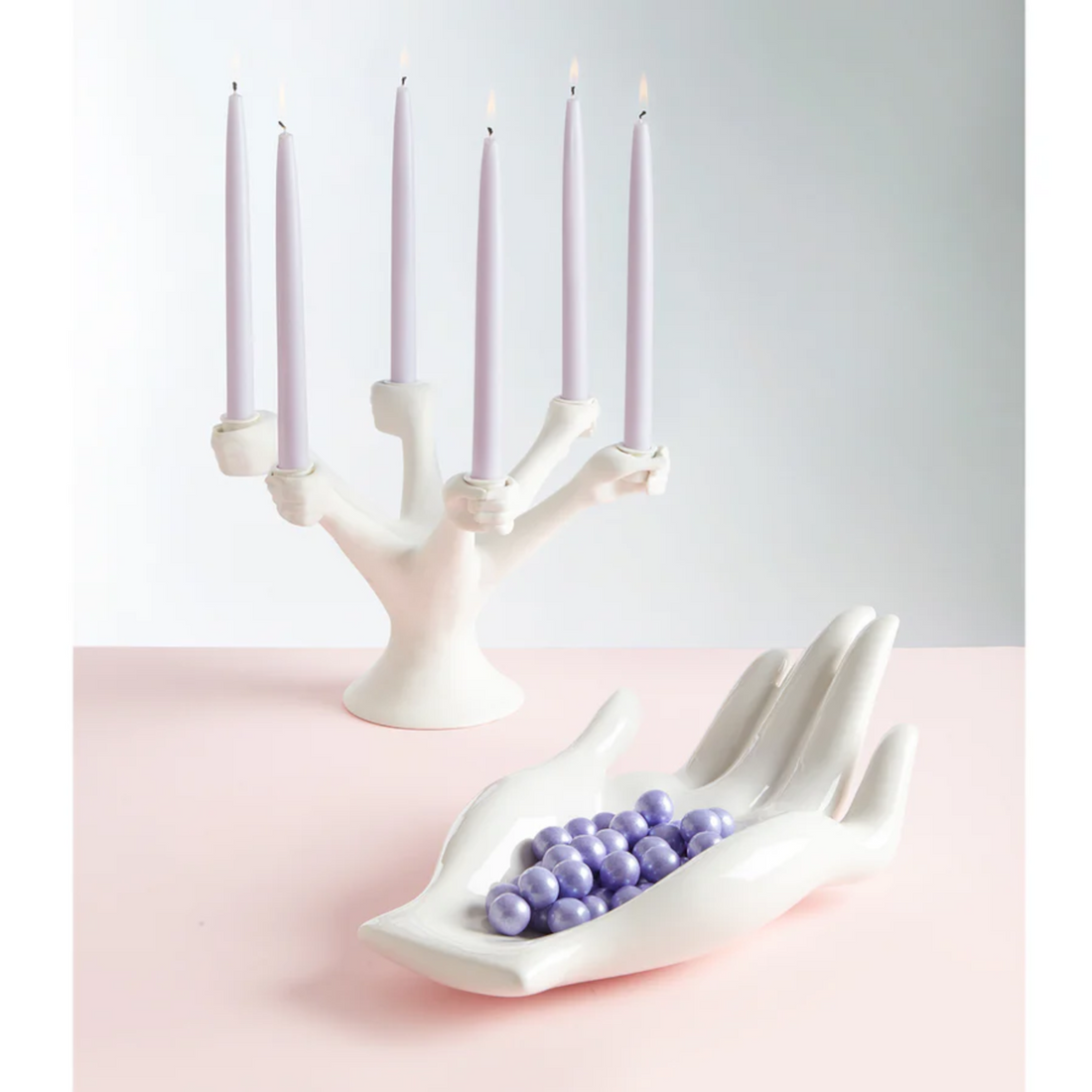 Candlestick EVE made of porcelain