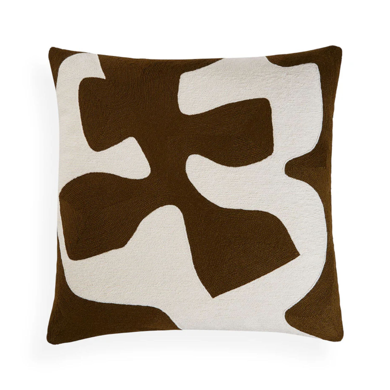 Cushion OJAI BRANCH, brown-white