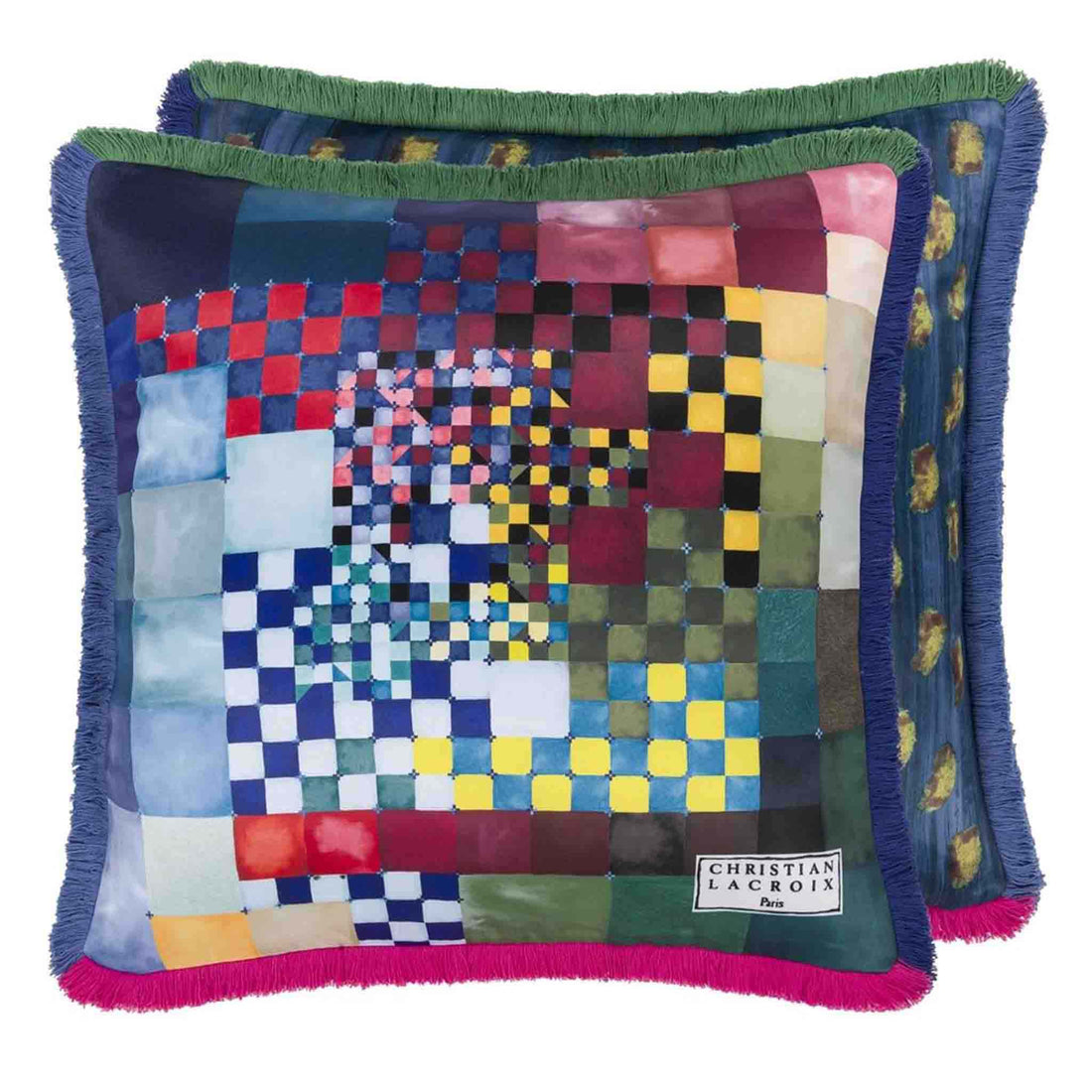 Kissen COLOR GAMES im Design von Christian Lacroix mit verschiedenen Motiven auf Vorder- und Rückseite