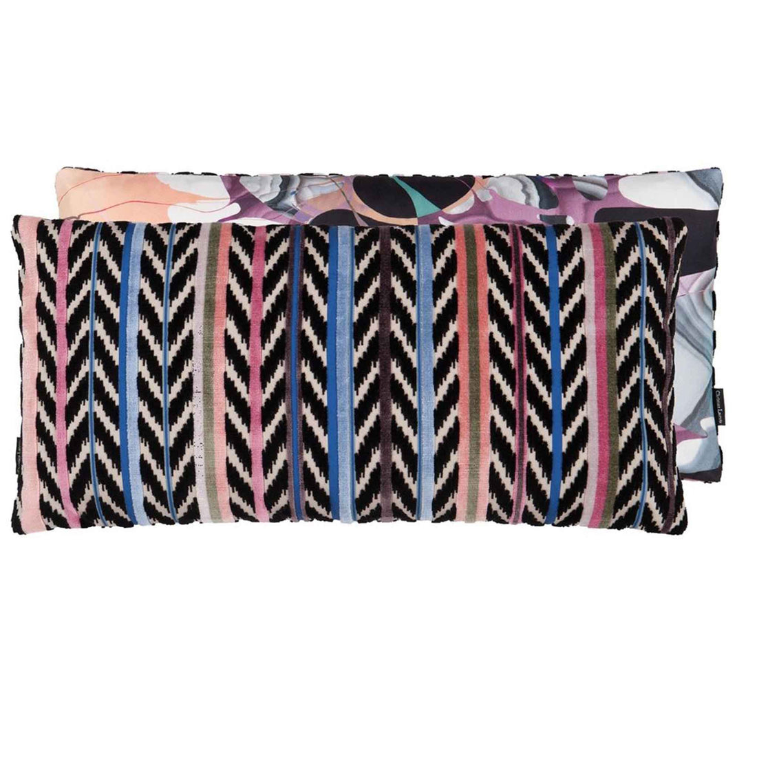 Kissen im Design von Christian Lacroix mit verschiedenen Motiven auf Vorder- und Rückseite