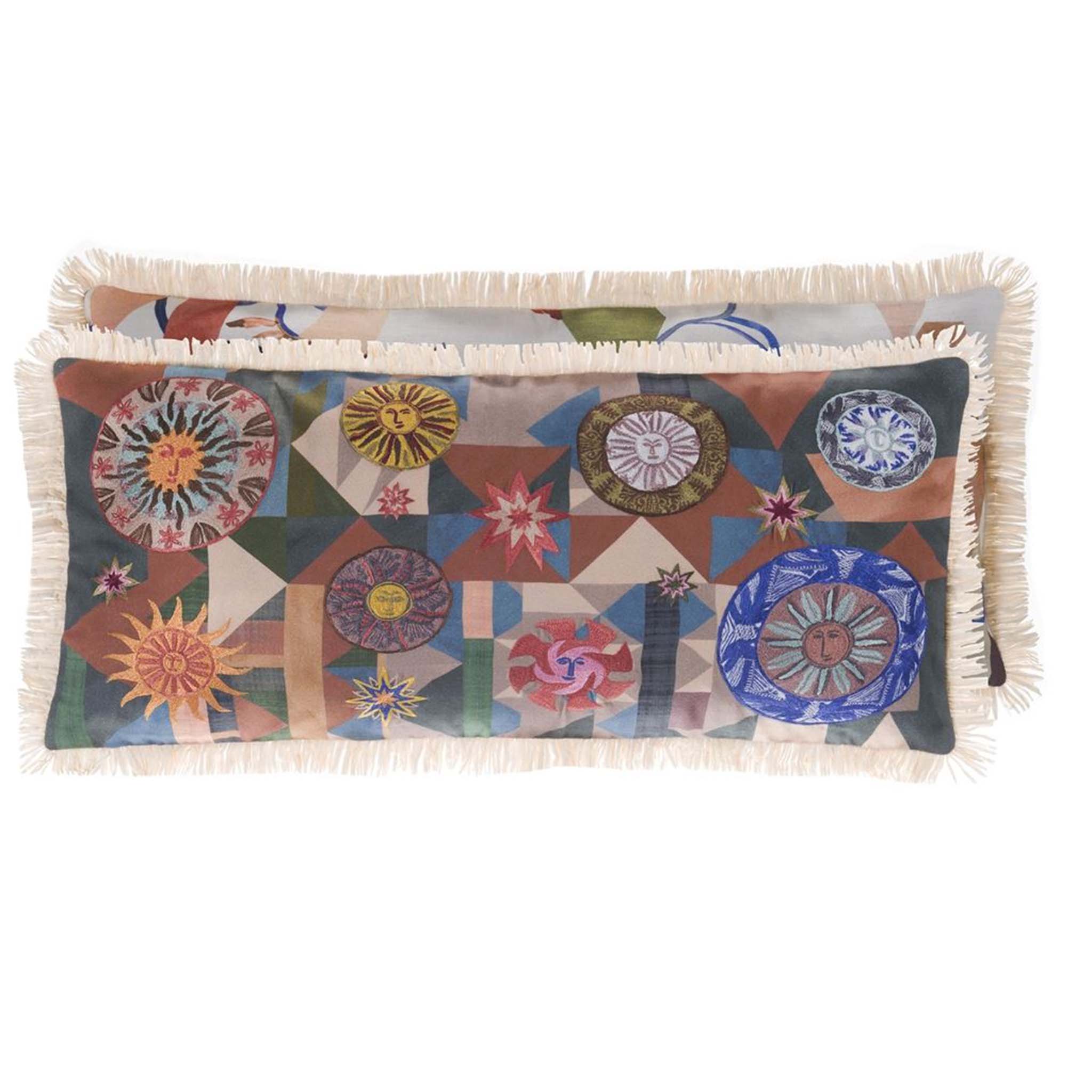 Kissen im Design von Christian Lacroix mit verschiedenen Motiven auf Vorder- und Rückseite