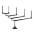 Schwarzer großer Candelabra aus Gusseisen von Tom Dixon mit beweglichen Armen für Kerzenarrangements