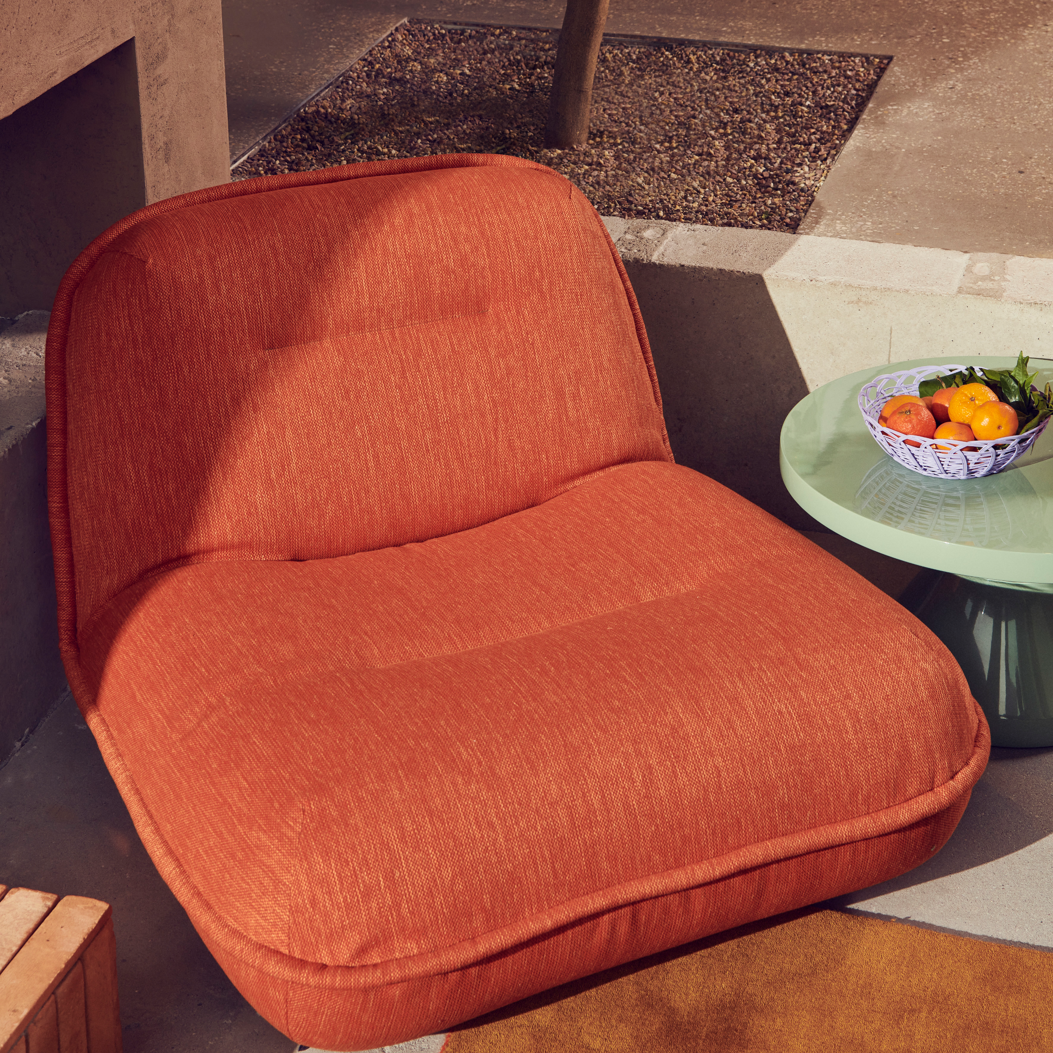 Puff Lounge Chair Berry von Pols Potten in Orange
