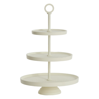 Etagere LUTEK Creme 3-stufig.