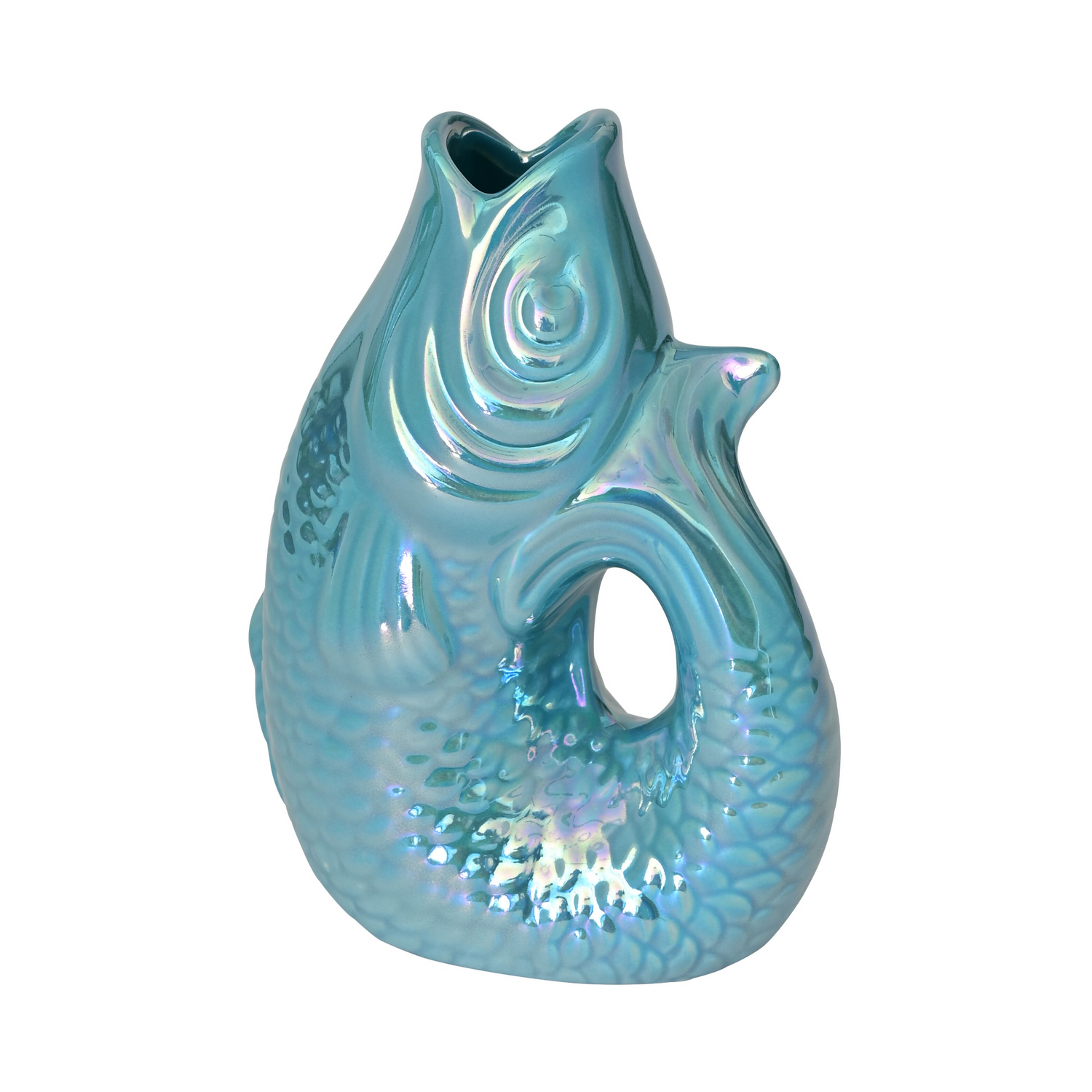 Kleine Fischvase in Rainbow Ocean von Light &amp; Living.