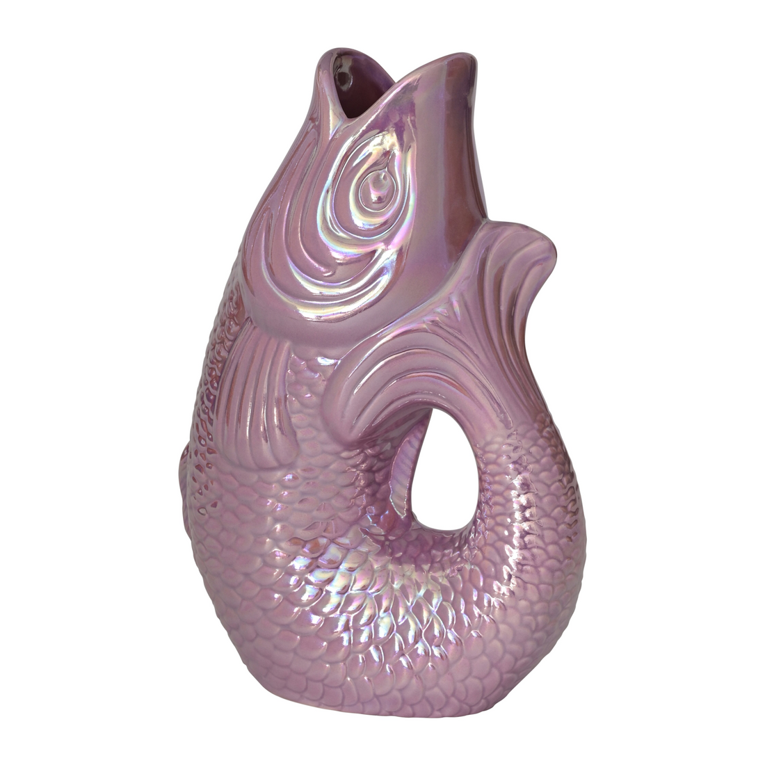 Vase MONSIEUR CARAFON Fisch in Rainbow Violett mit 1,2l Fassung von GiftCompany