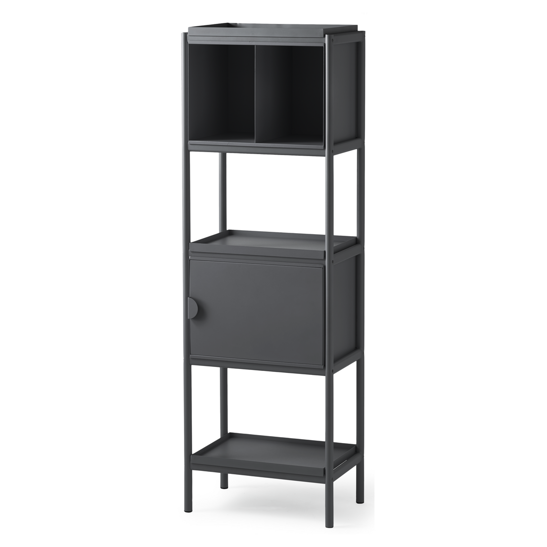 Hoher schwarzer Metall-Schrank TOSS Tall Cabinet von Pols Potten
