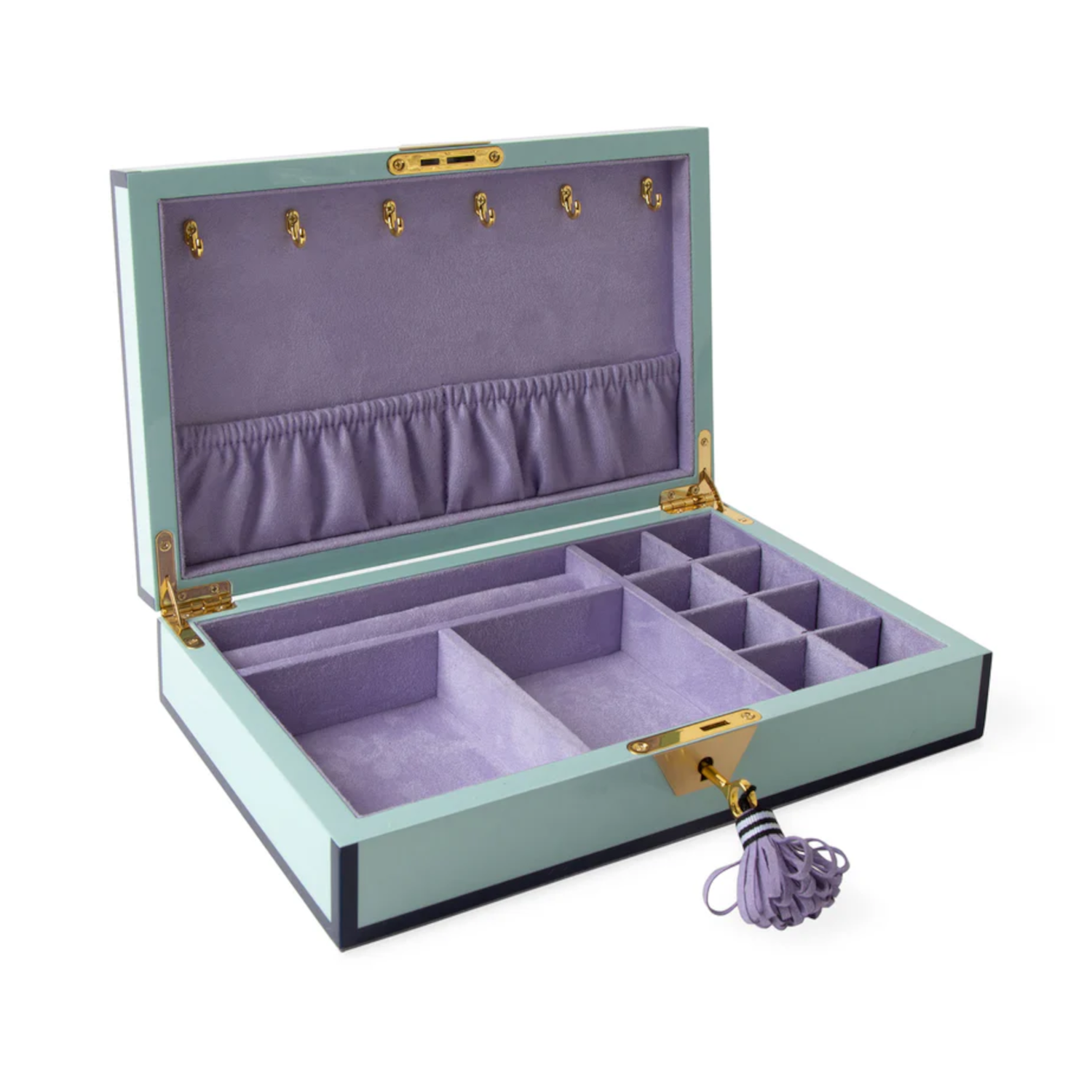 LE WINK LACQUER jewellery box in ice blue