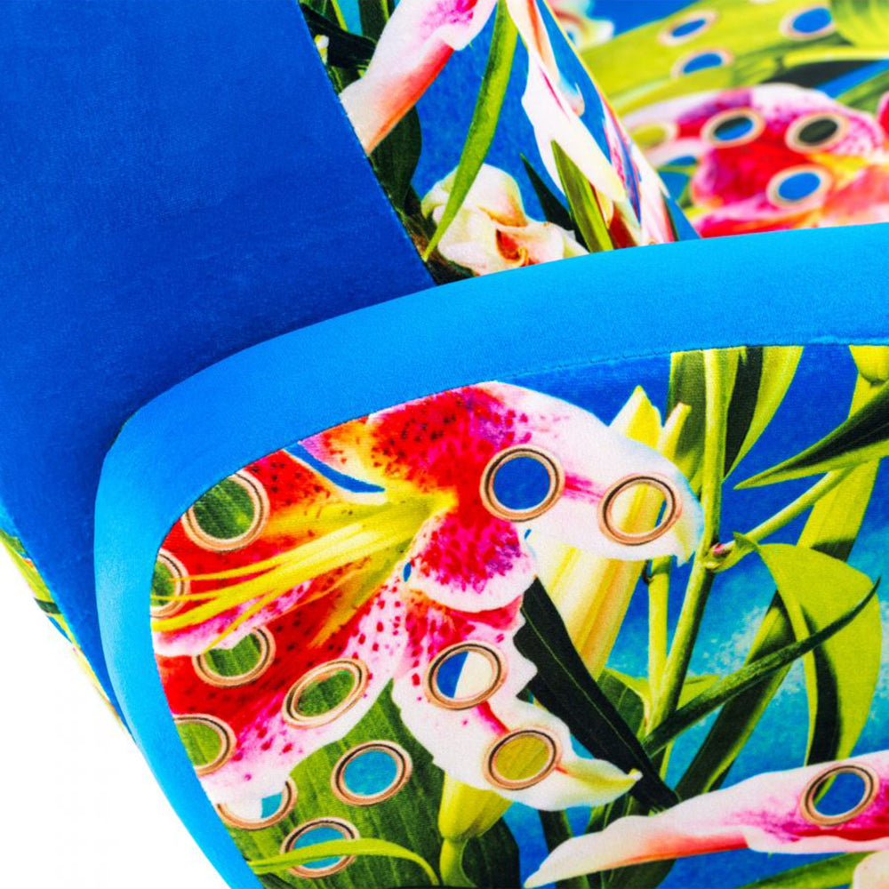 Sessel FLOWERS in blau von Seletti