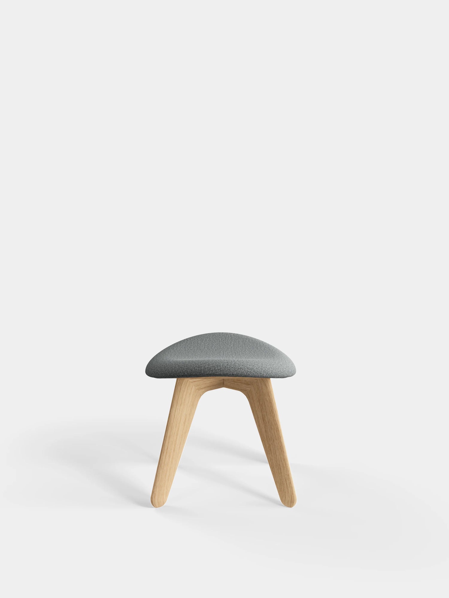 Slab Ottoman | Wohnzimmer Lounge Hocker in grau