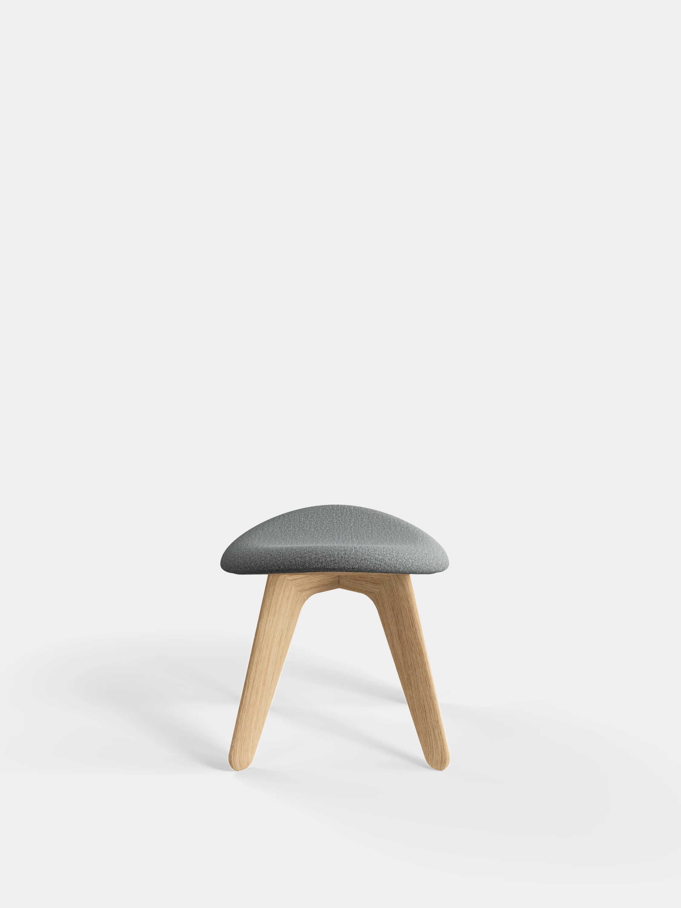 Slab Ottoman | Wohnzimmer Lounge Hocker in grau
