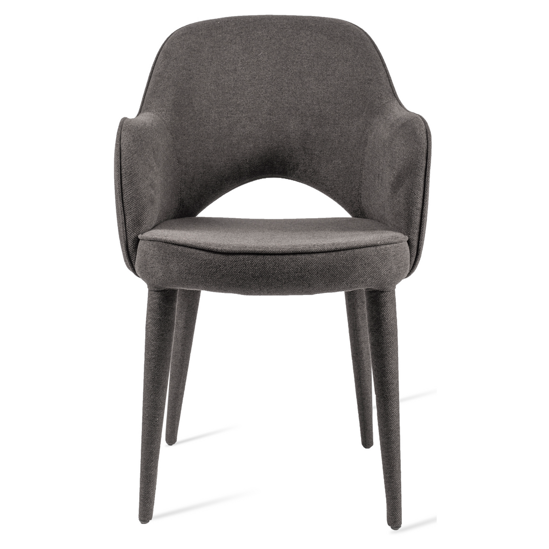 Vorderansicht des Light & Living Cosy Chairs in Hellgrau