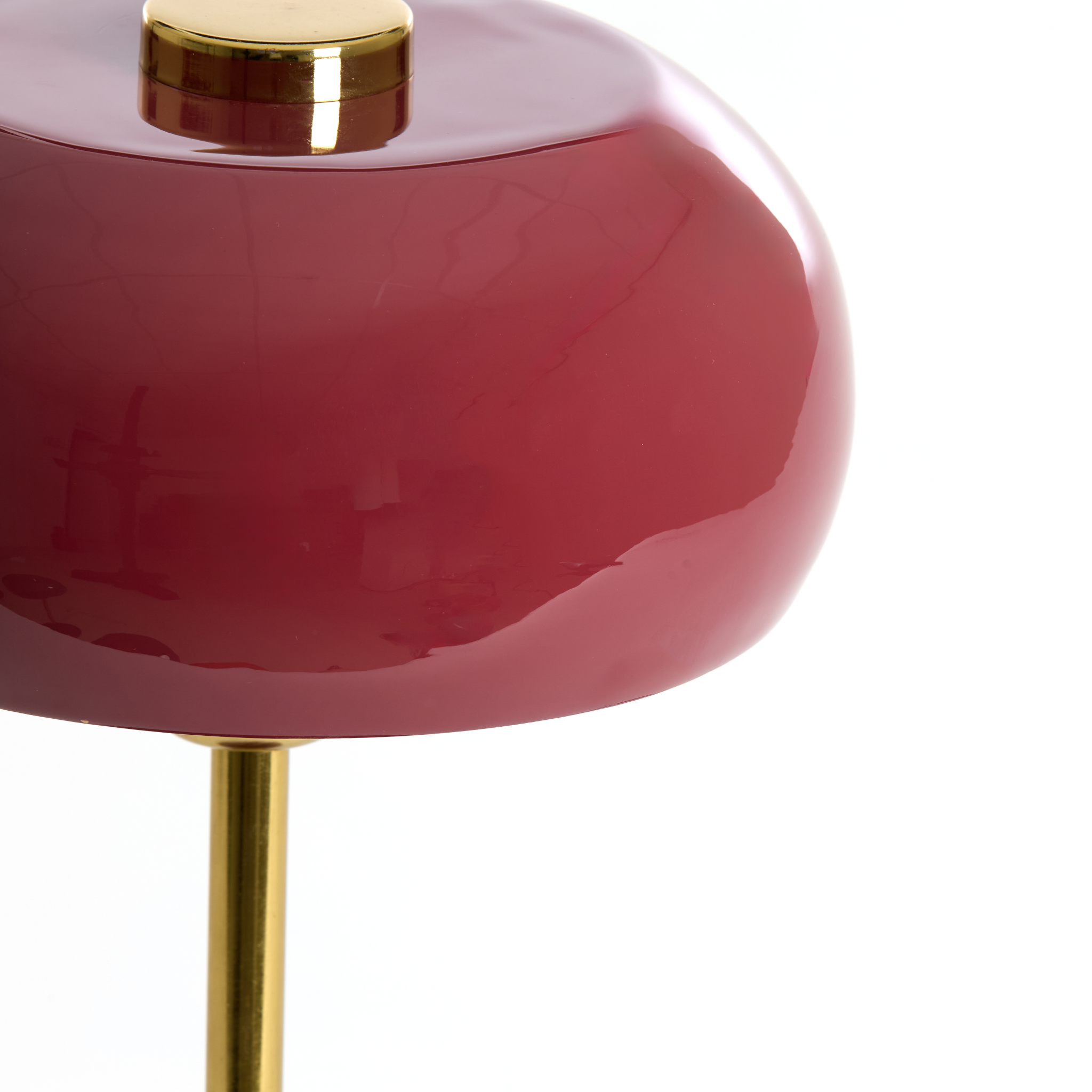 Table lamp SURIN dark red/gold Ø23x40 cm