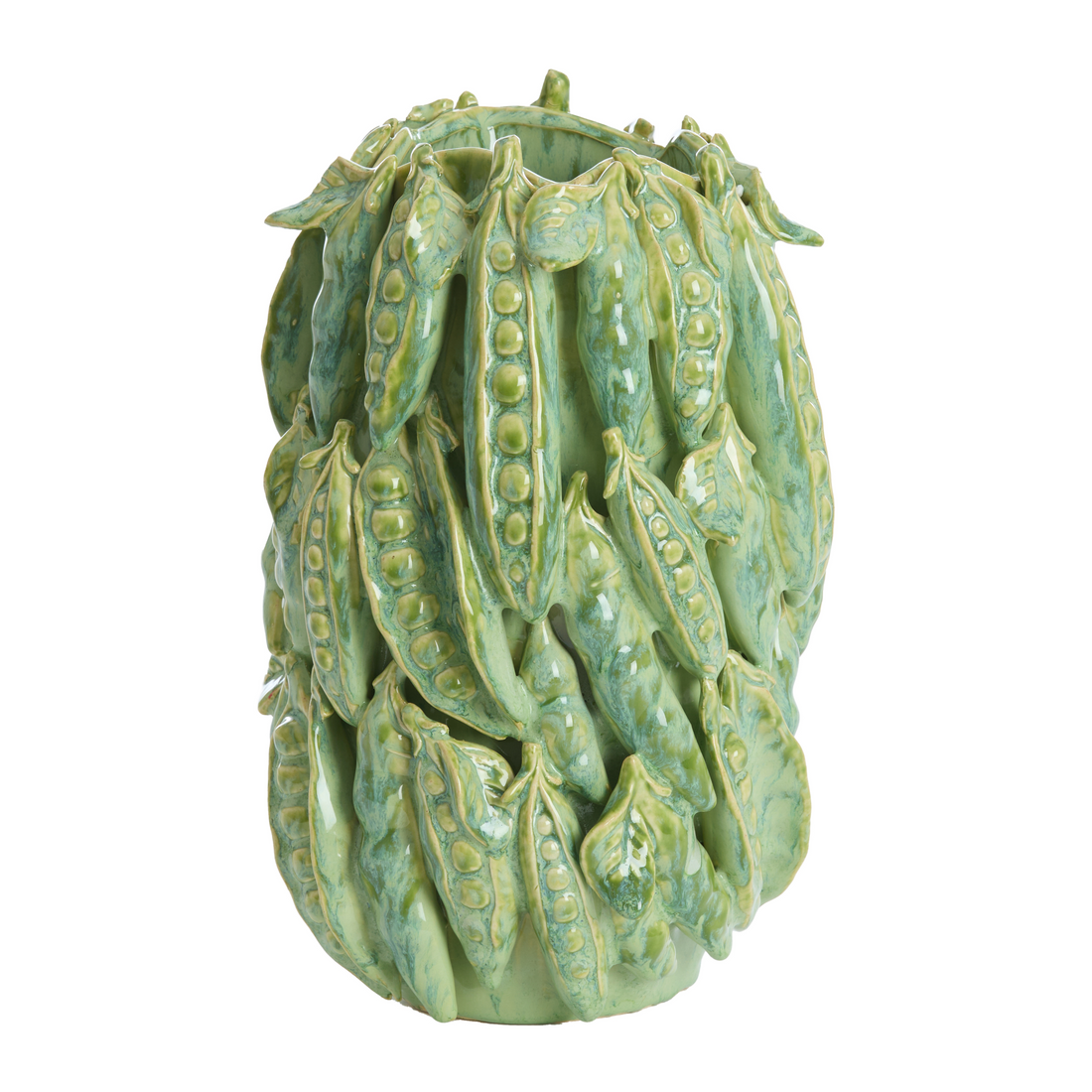 FABA Keramikvase in Minzgrün von Light & Living – Vorderansicht.