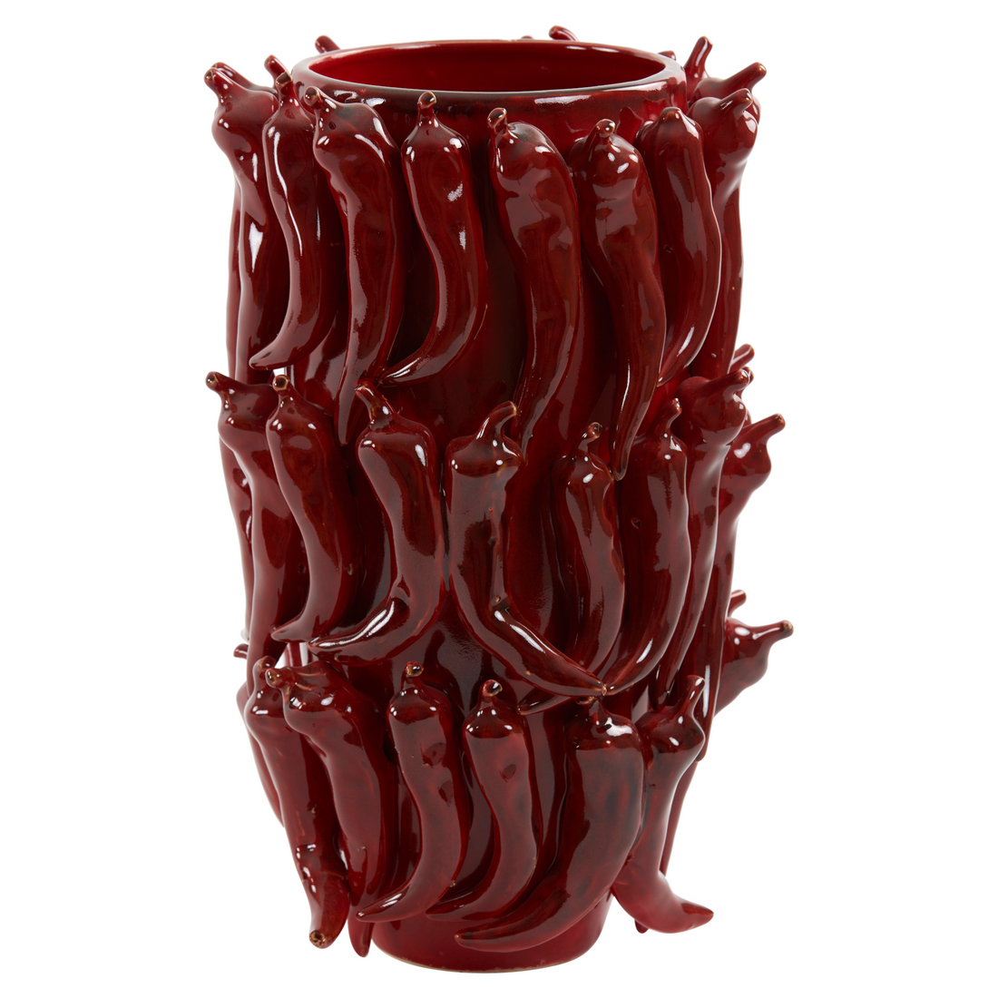 PEPPER Keramikvase in Rot von Light & Living