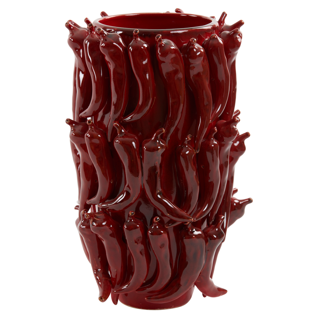 PEPPER Keramikvase in Rot von Light &amp; Living
