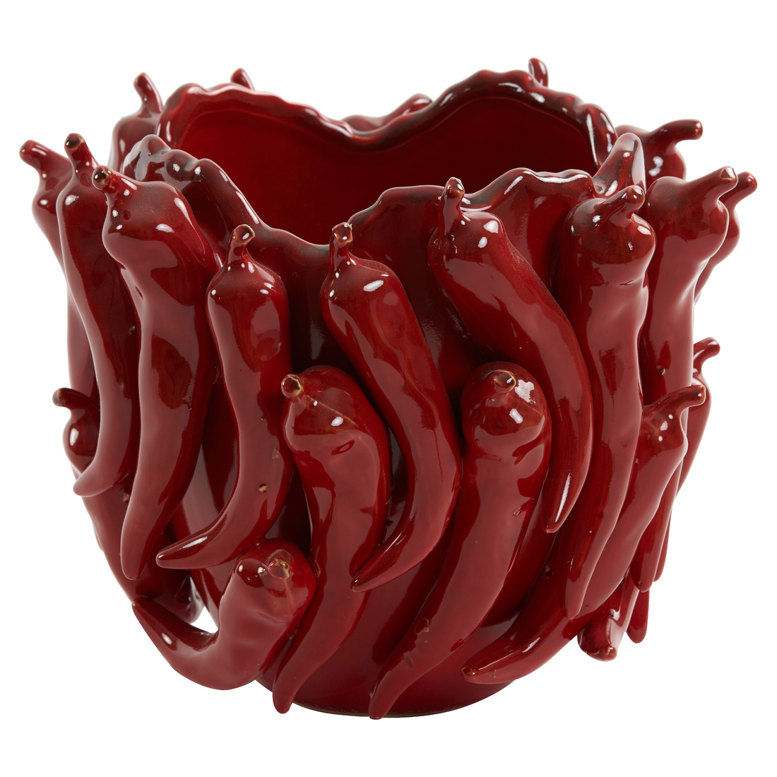 Rote PEPPER Keramikvase von Light &amp; Living
