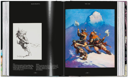 Wikinger Illustration von Frank Frazetta im Buch