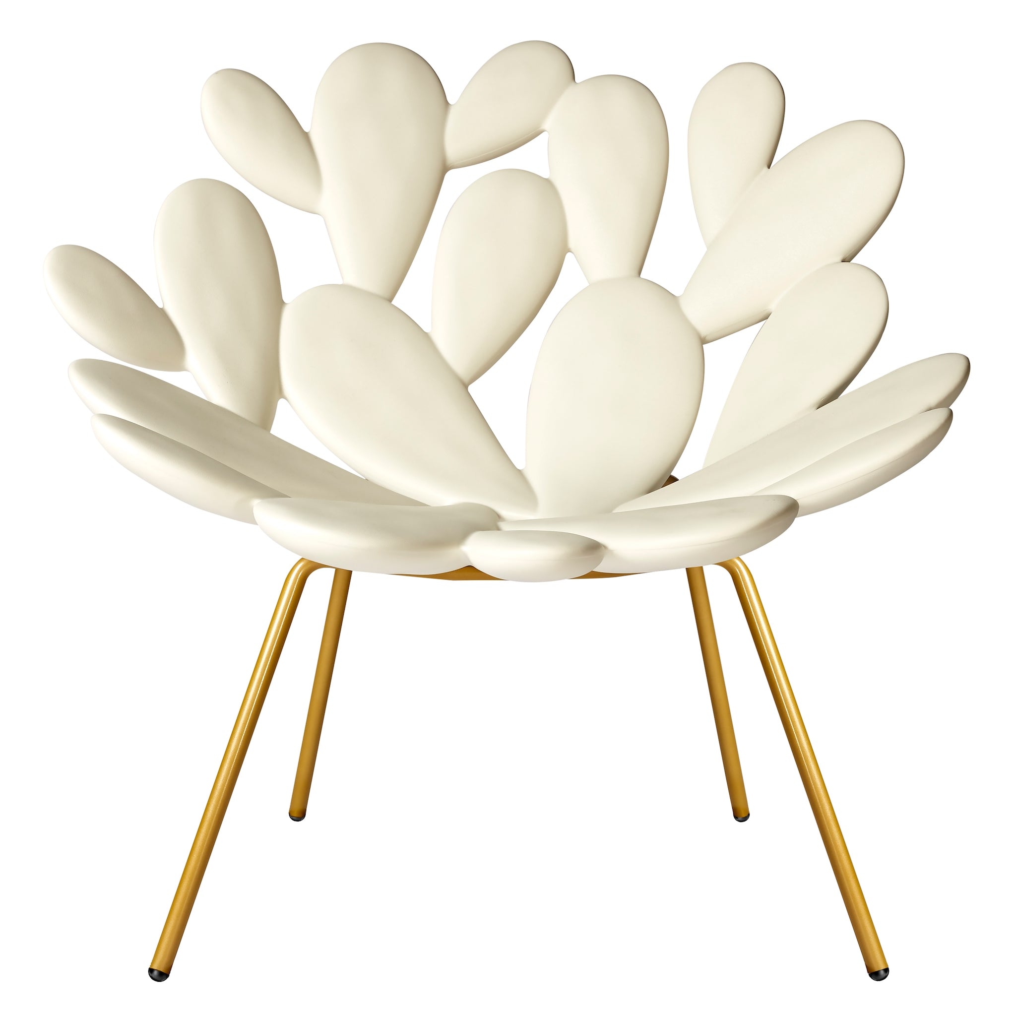 Filicudi Armchair Weiss/Brass von Qeeboo