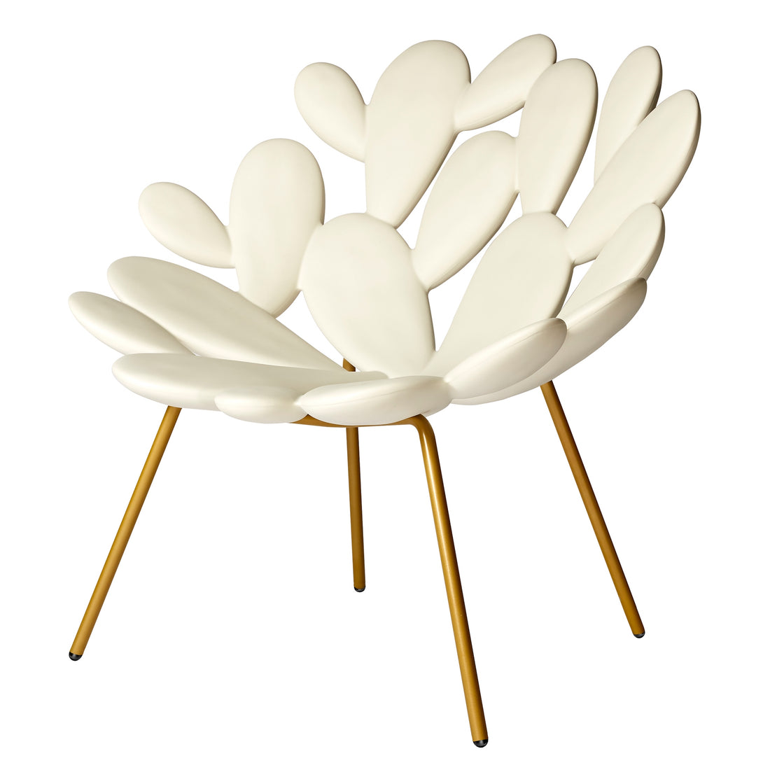 Filicudi Armchair Weiss/Brass von Qeeboo