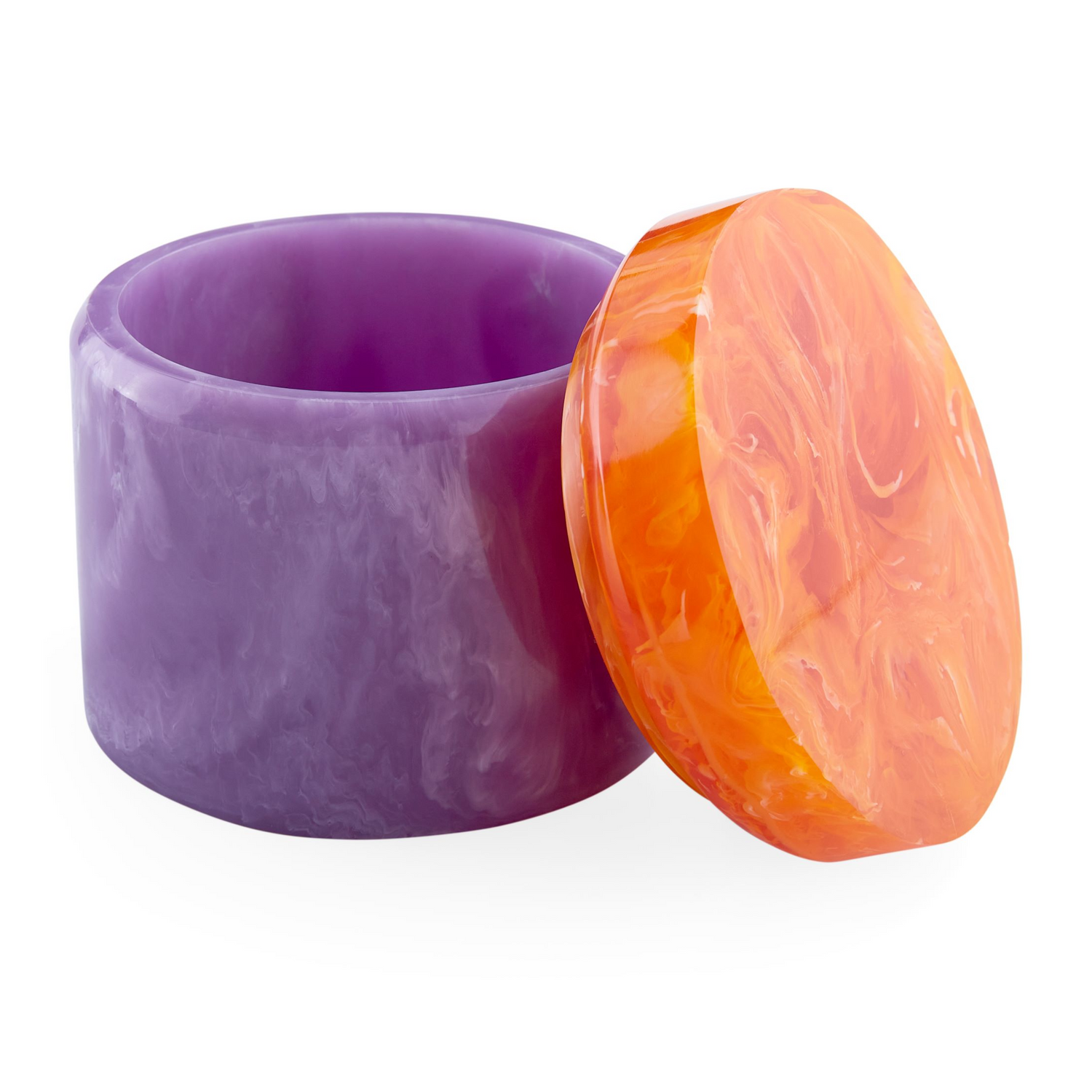 Aufbewahrungsdose COMO lavendel/orange Ø12,7×11,4cm von Jonathan Adler