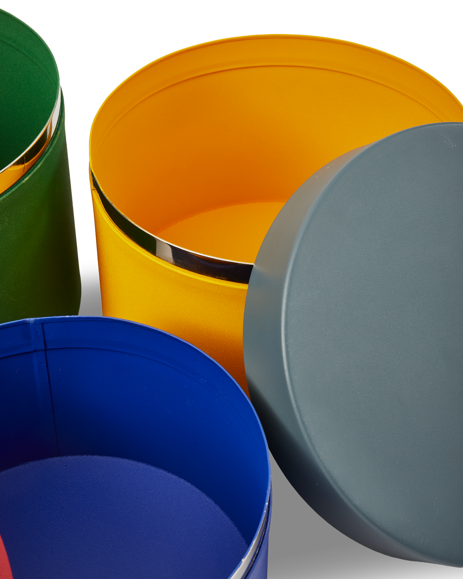 Round Metal Caps and Jars – Aufbewahrungsdosen Set aus Metall in Multicolor (3er-Set)