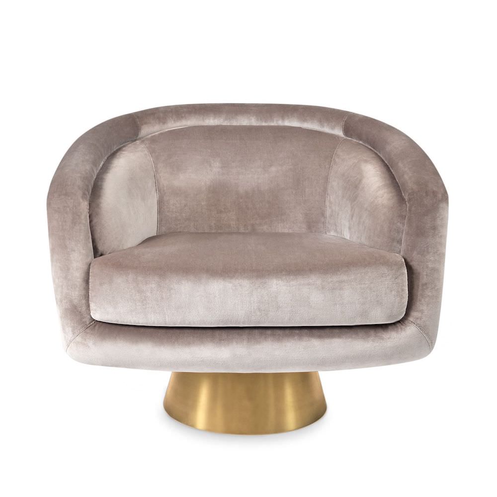 Sessel BACHARACH SWIVEL CHAIR, Como Champagne