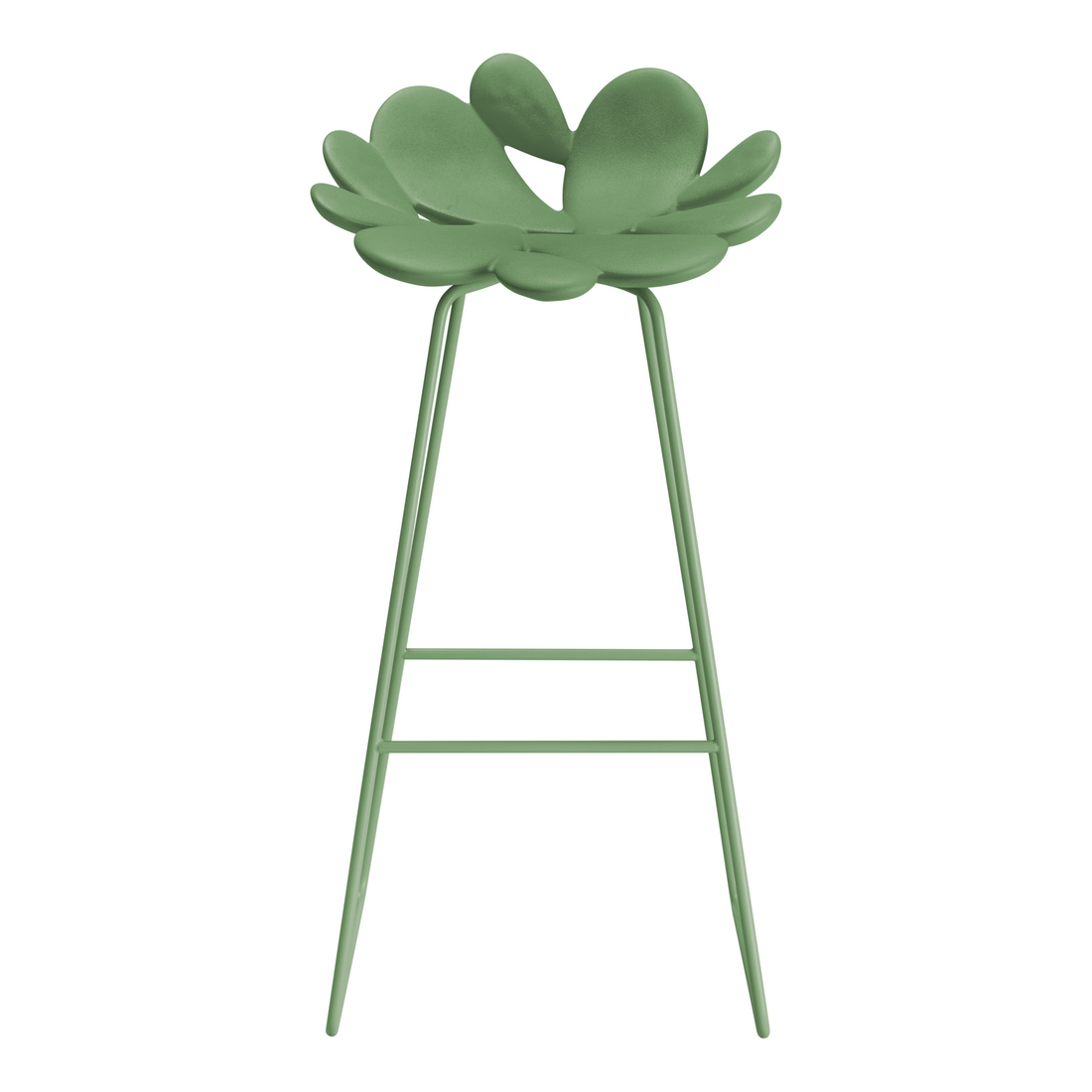 Grüner FILICUDI Barhocker mit kaktusförmiger Sitzfläche