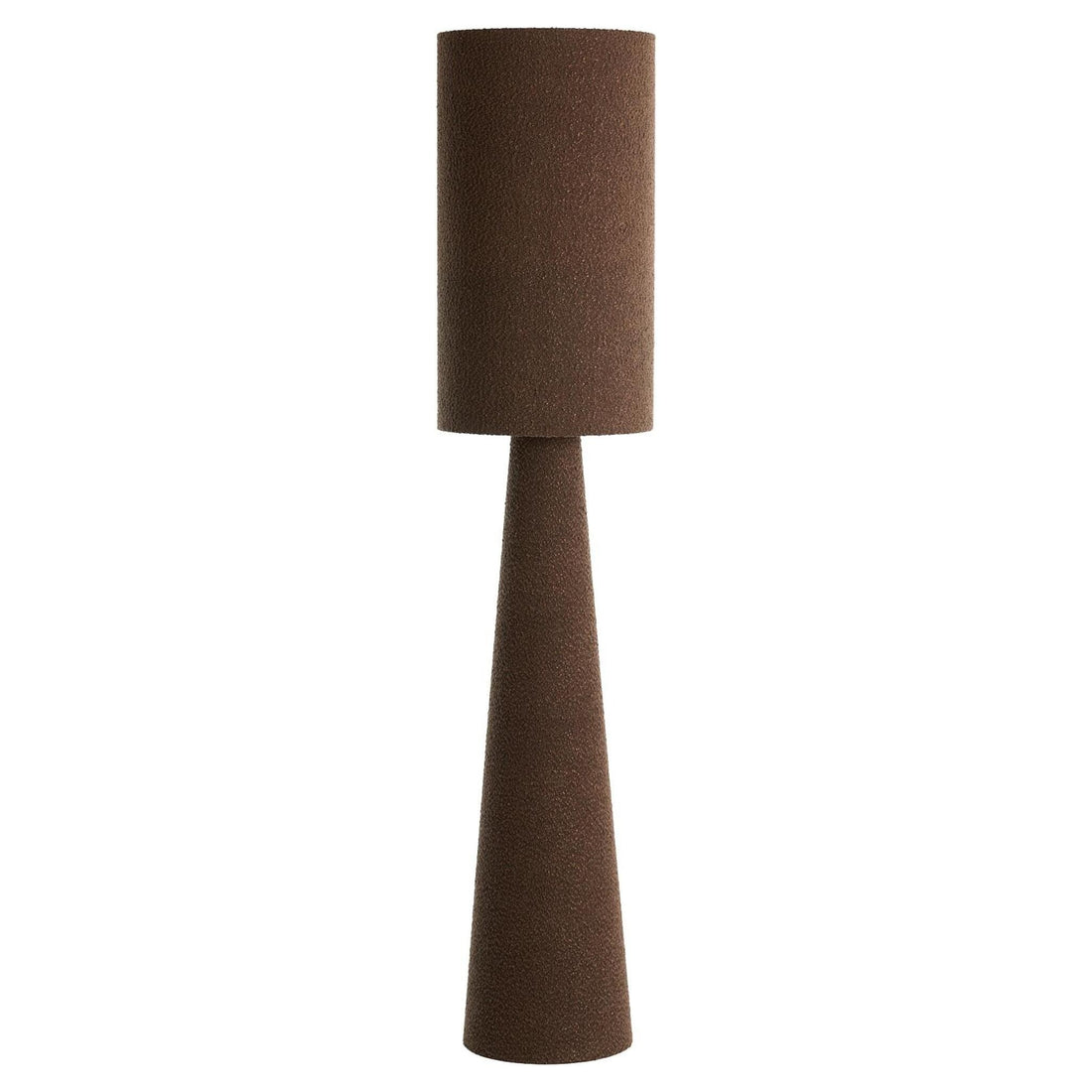 Stehleuchte Ø38x180 cm MICKY bouclé braun im modernen Design