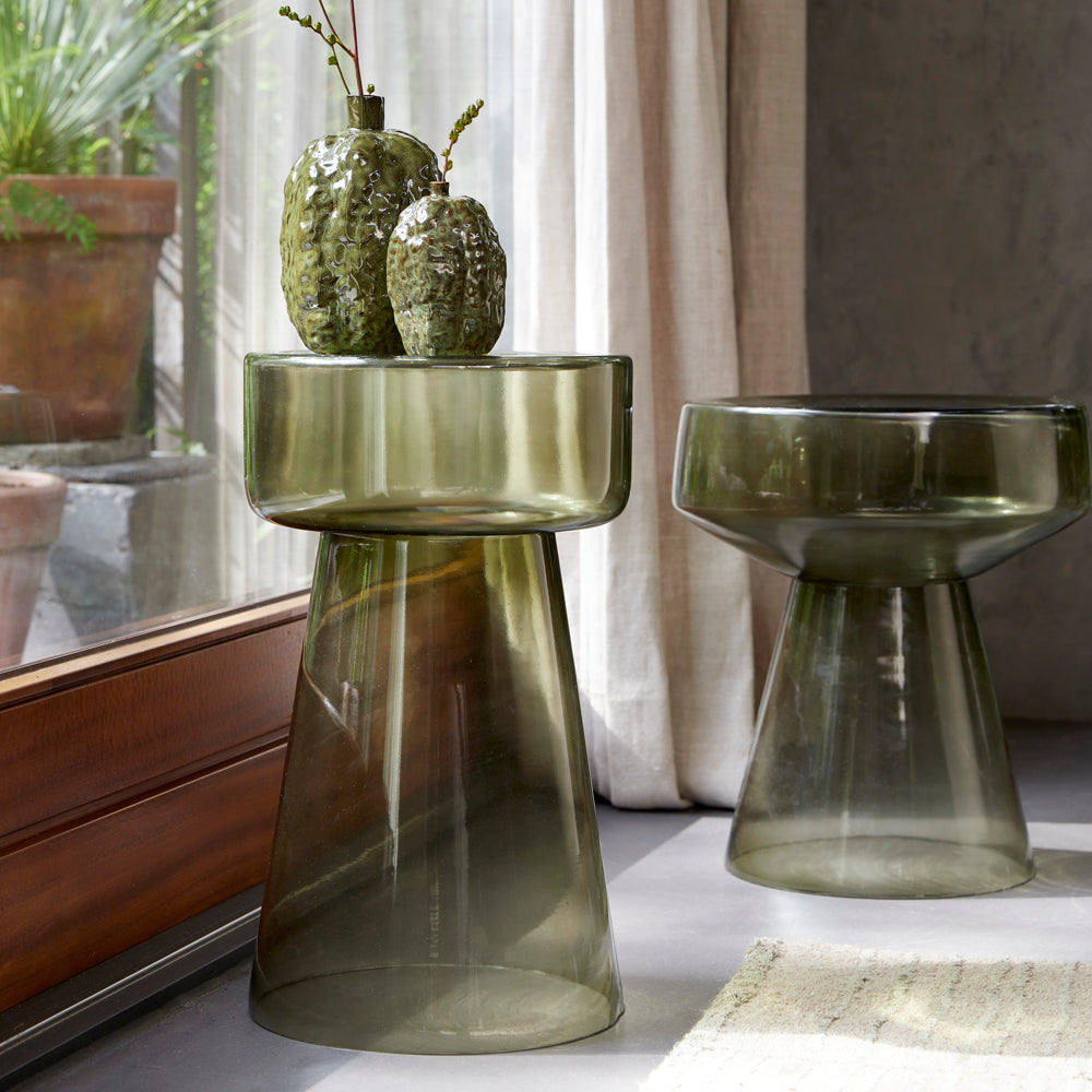 Beide Größen Glas-Sidetable